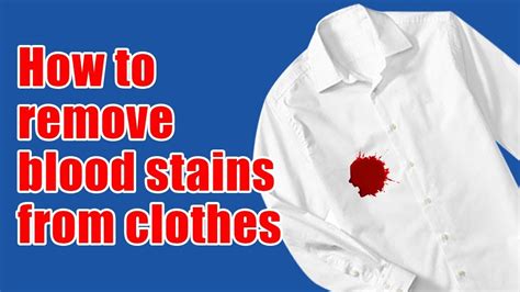 make fake blood stains on clothes|blood in clothing remove tricks.